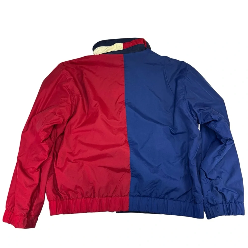 Vintage 90s Tommy Hilfiger Reversible Fleece Jacket M